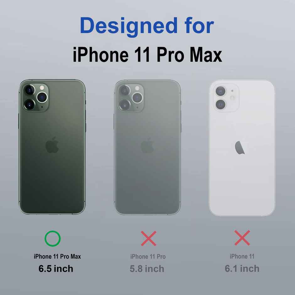 Zapcase Back Cover for Apple iPhone 11 Pro Max | MagSafe-Clear