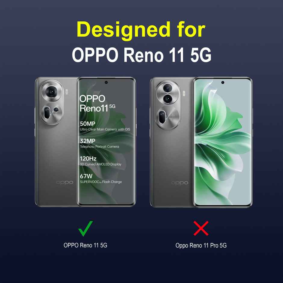 Zapcase Back Cover for OPPO Reno 11 5G | Magic-Sapphire