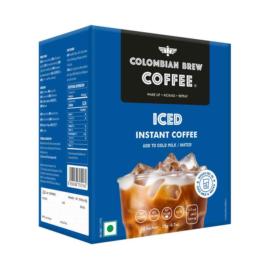 Colombian Brew Iced Instant Coffee | 10 Sachets