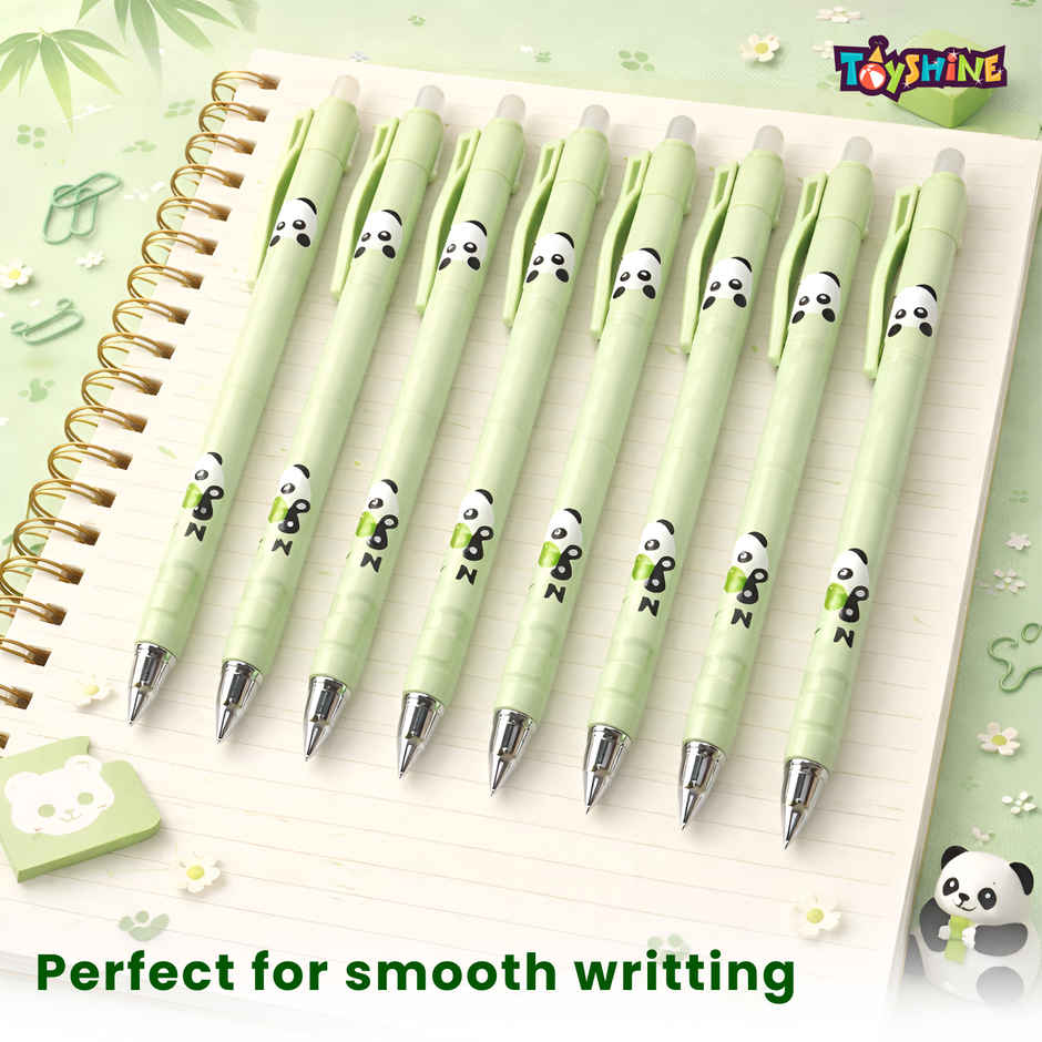 Toyshine Panda Theme Retractable Erasable Gel Pen 0.5mm | Blue Ink