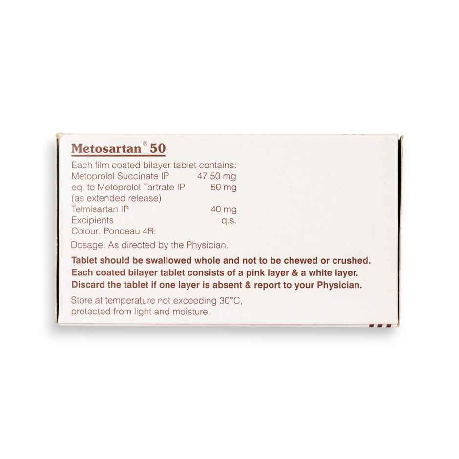 Metosartan 50 Tablet ER
