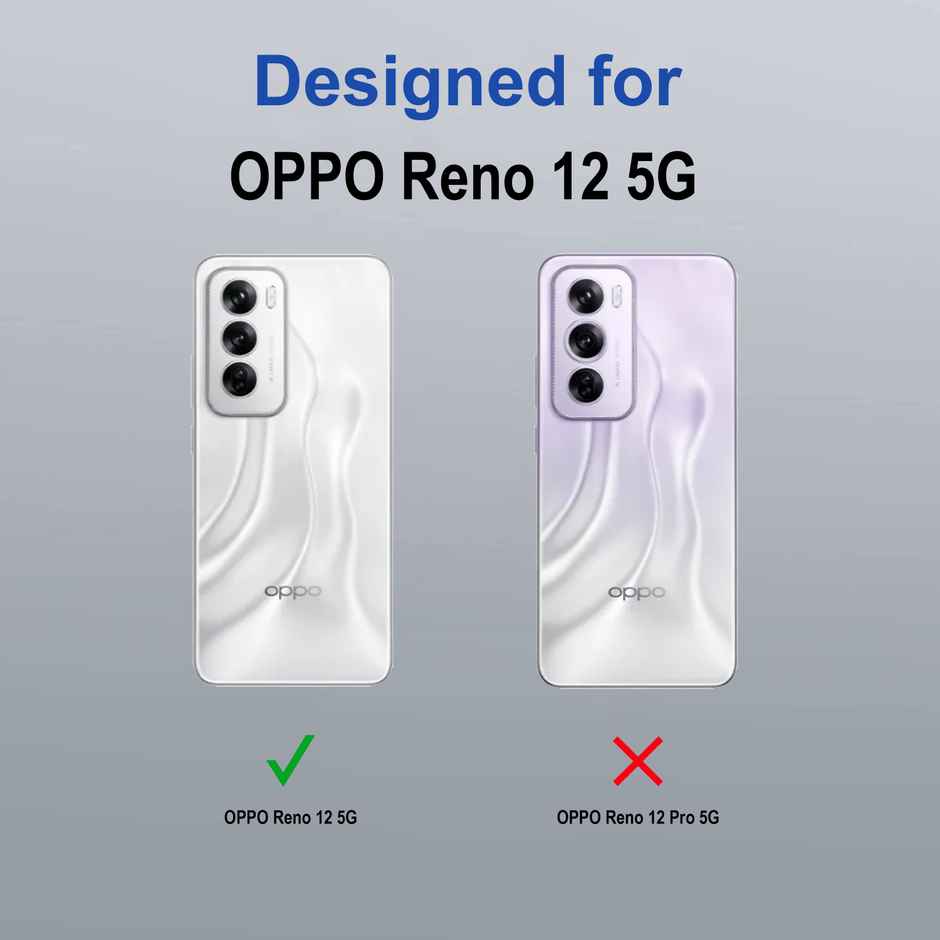 Zapcase Back Cover for OPPO Reno 12 5G | Space-Purple