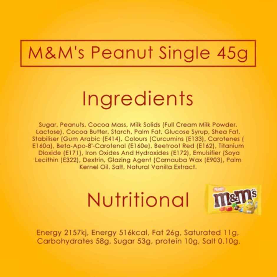 M&M's Peanut Milk Chocolate Candies