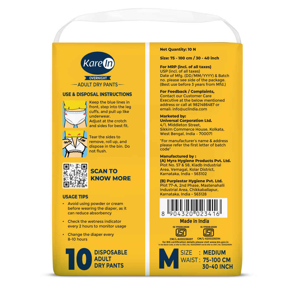 KareIn Overnight Adult Diaper Pants | Medium