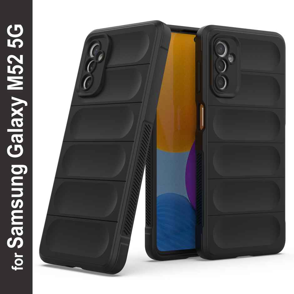 Zapcase Back Cover for Samsung Galaxy M52 5G | Magic-Black
