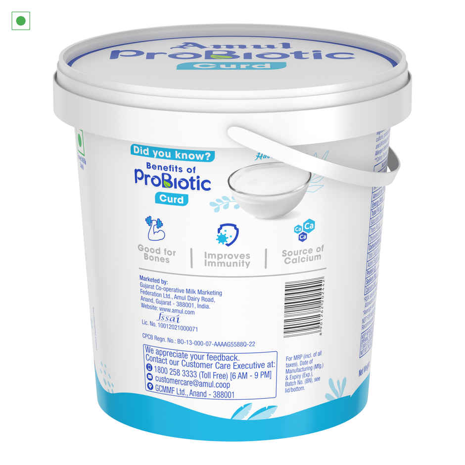 Amul Probiotic Dahi Bucket - Buy at ₹115 Online | Instant Delivery - Zepto