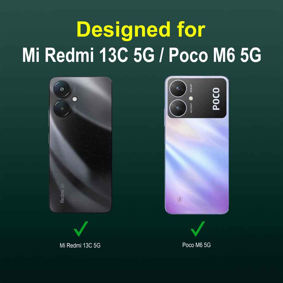 Zapcase Back Cover for Redmi 13C 5G | Magic-DarkGreen