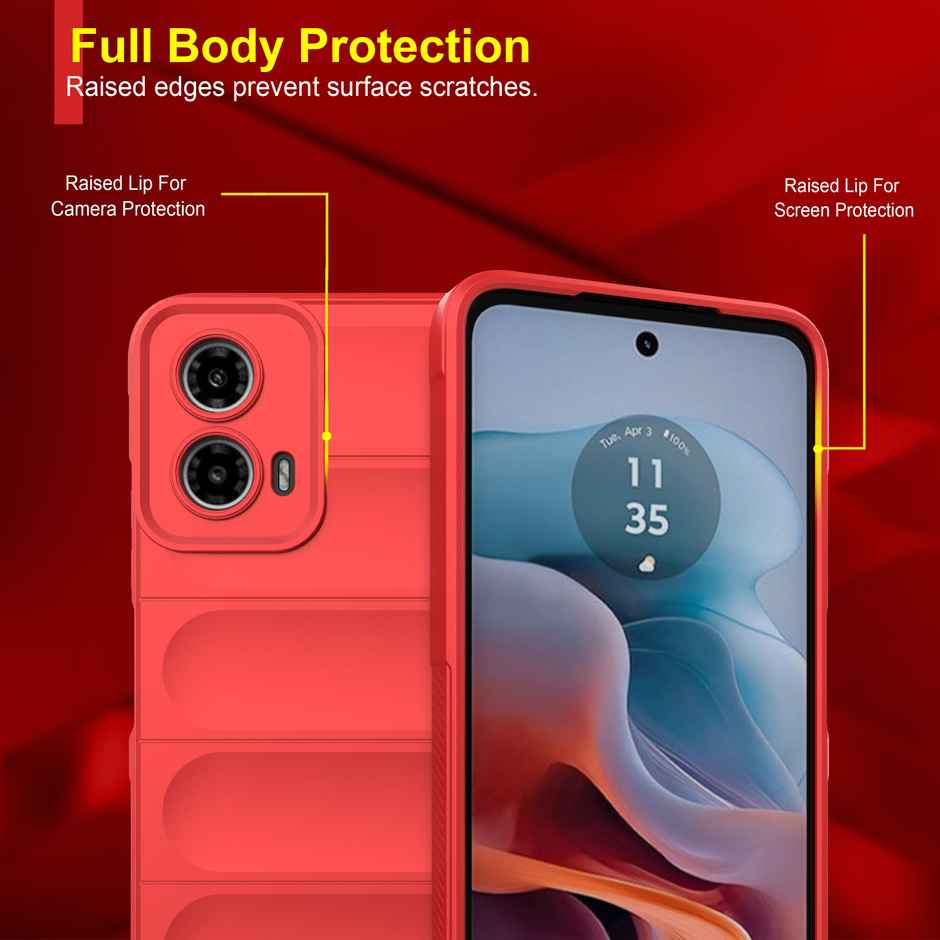 Zapcase Back Cover for Motorola G45 5G | Magic-Red