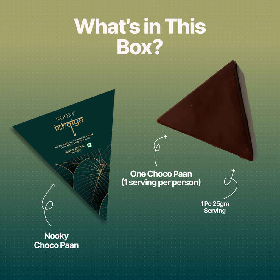 Nooky Ishqiya Paan Aphrodisiac Intimacy Chocolate Paan Betel Leaf Gulkand Treat