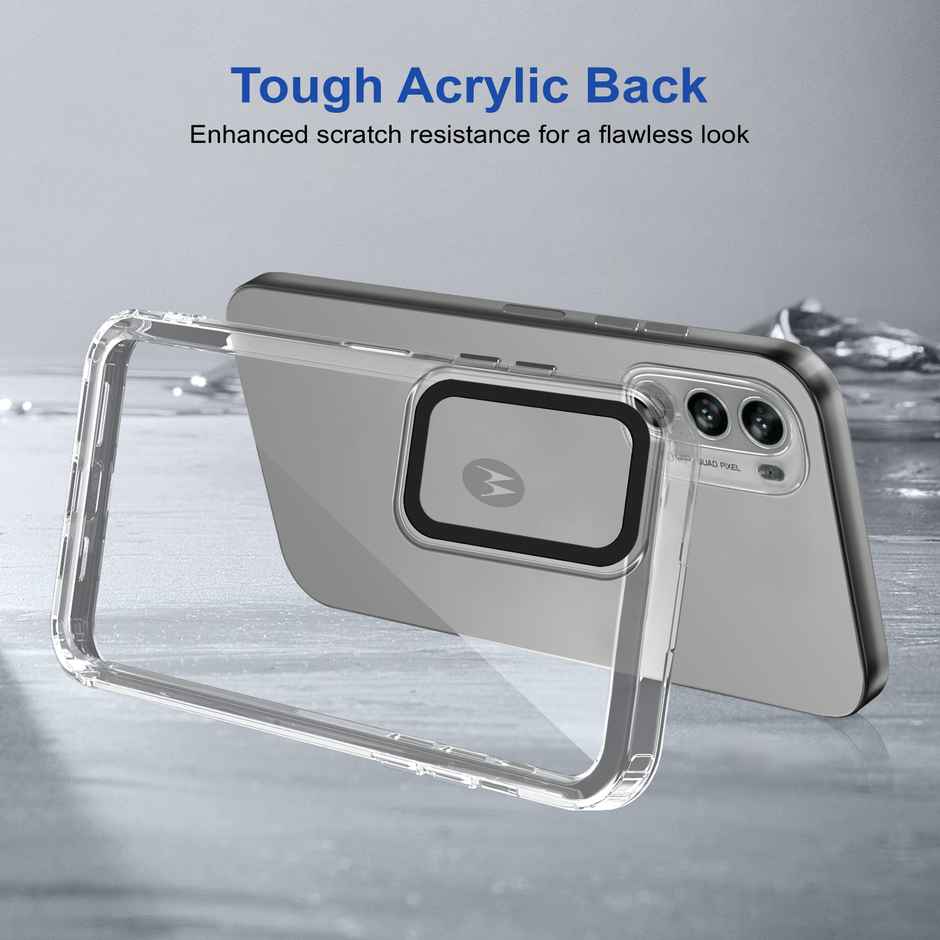 Zapcase Back Cover for Motorola Moto G62 5G | Space-Clear