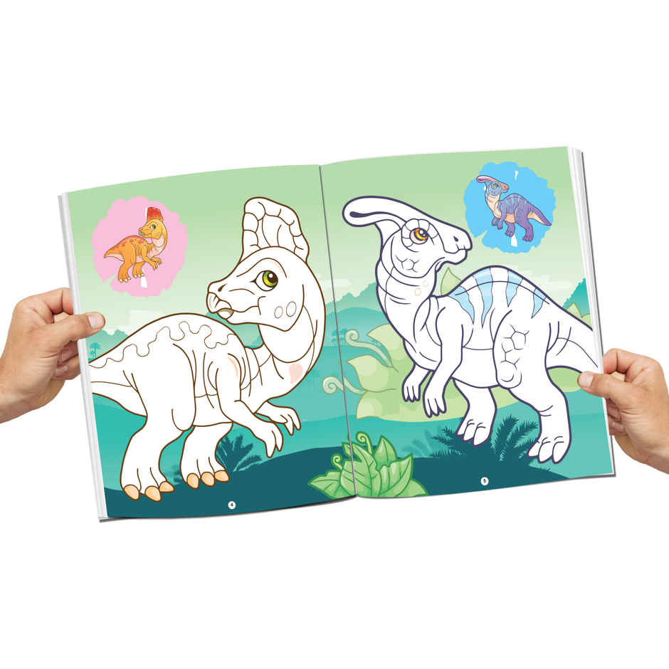 Dreamland Dinosaurs Copy Colour Book for Kids | Age 3 to 5