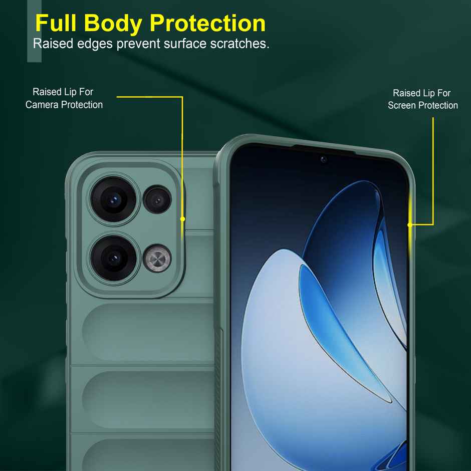 Zapcase Back Cover for OPPO Reno 13 5G | Magic-Dark Green