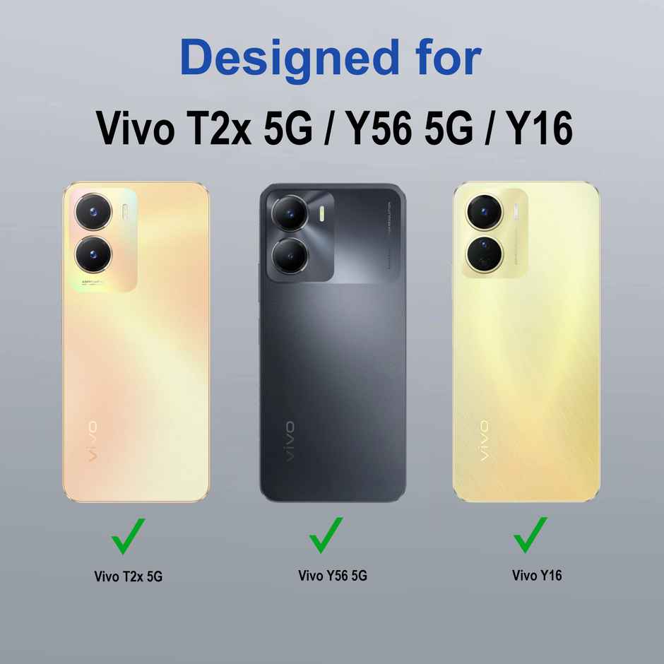 Zapcase Back Cover for Vivo T2x 5G | Space-Clear