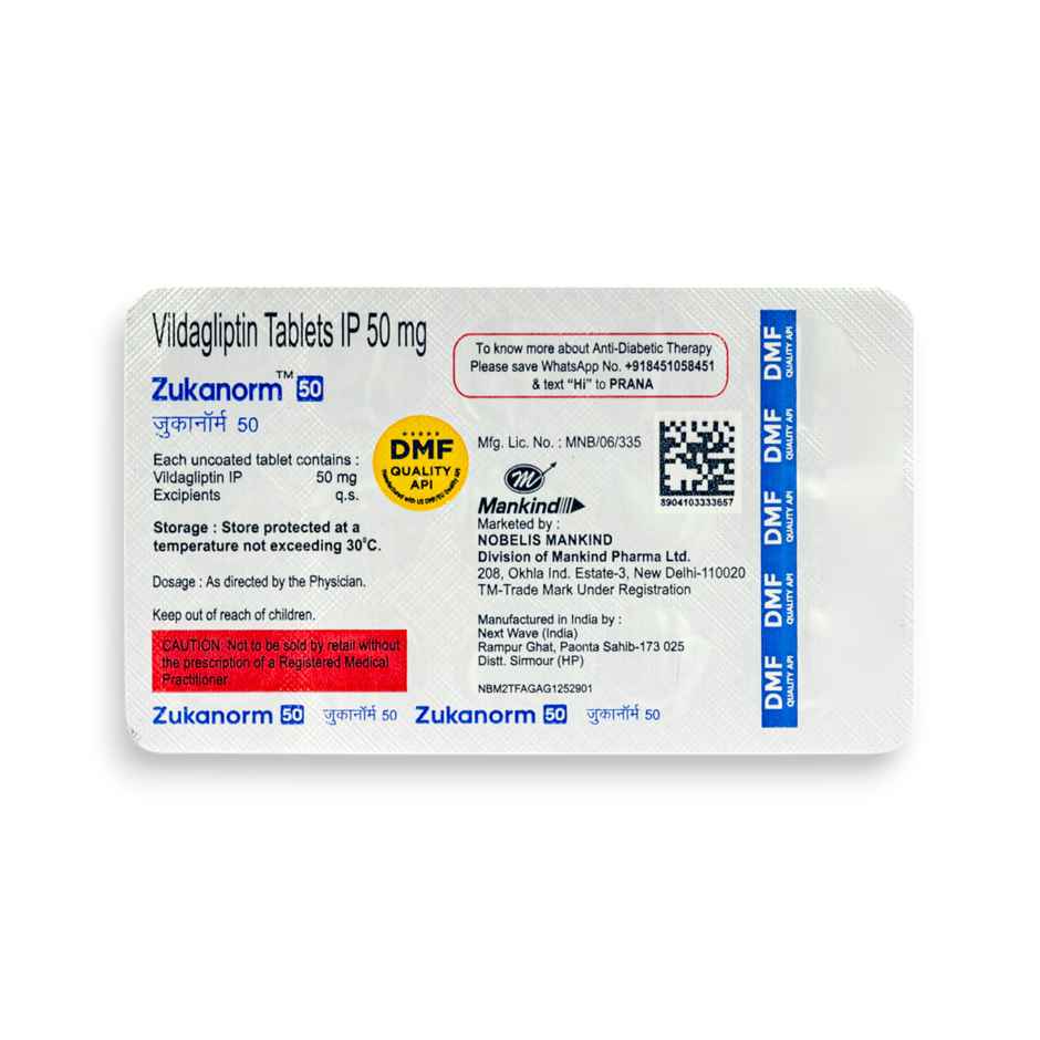 Zukanorm 50 Tablet
