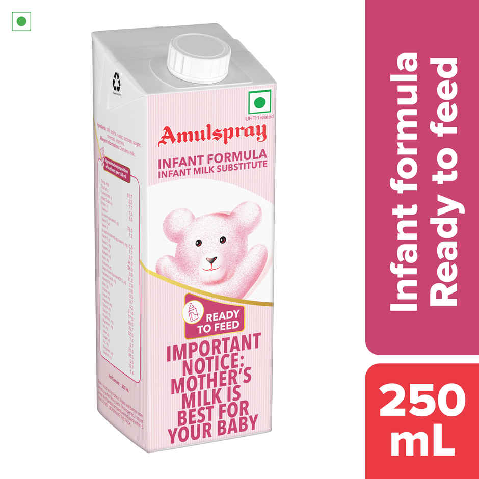 Amul Spray Ready To Feed Infant Formula.Liquid Baby Food In Hygienic & Convenient Pack