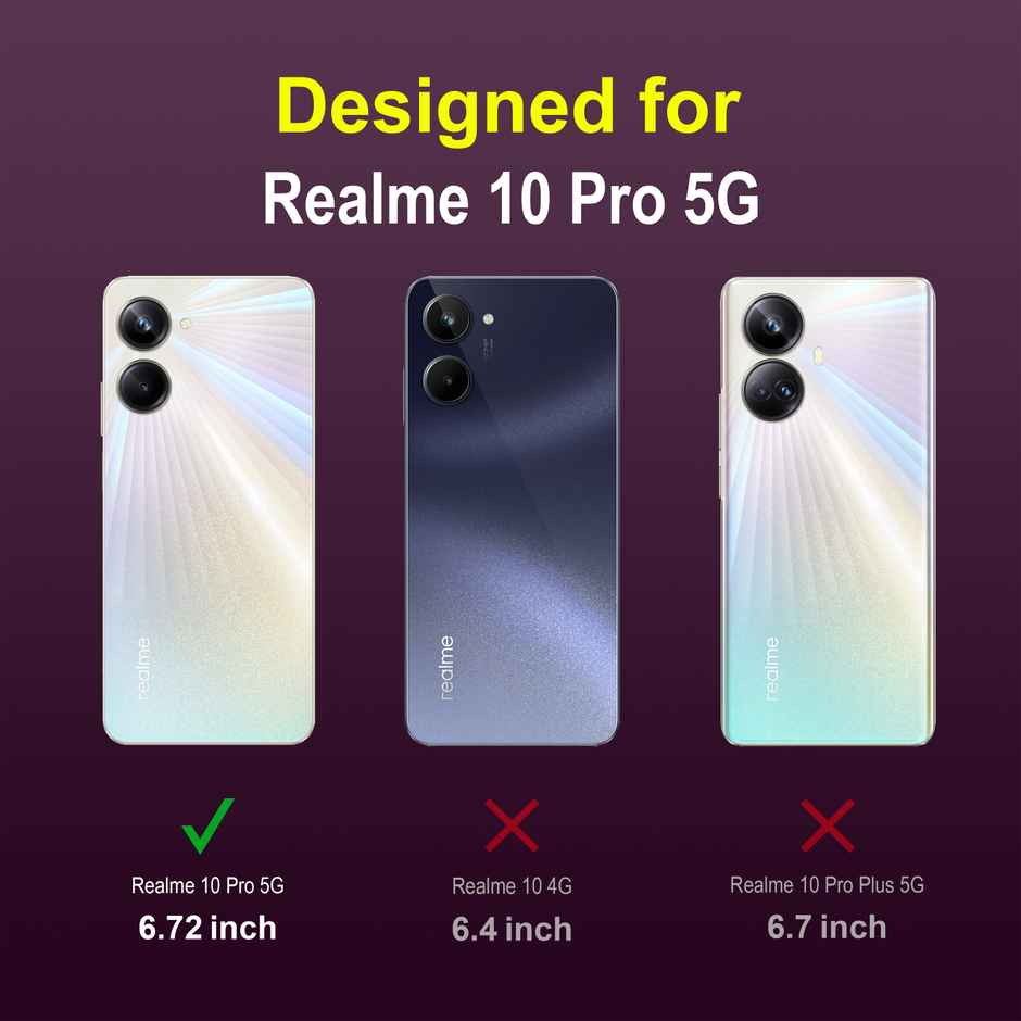 Zapcase Back Cover for Realme 10 Pro 5G | Magic-Lavender
