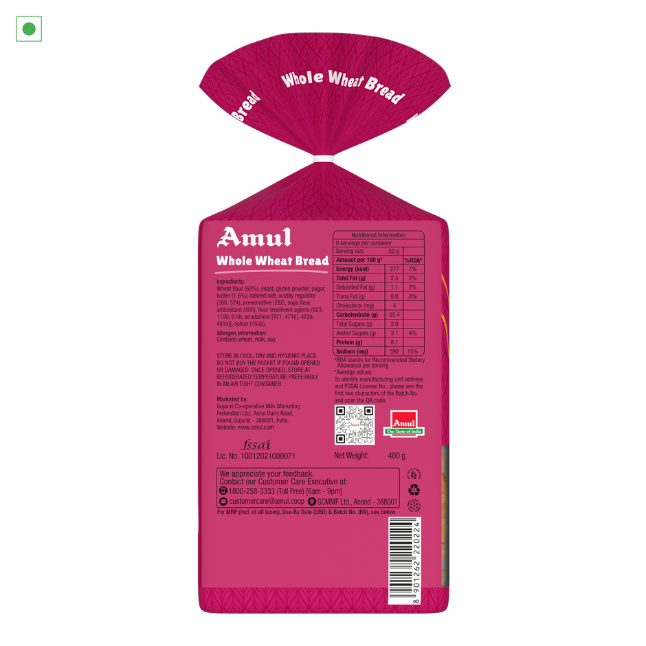Amul Butter Whole Wheat Bread