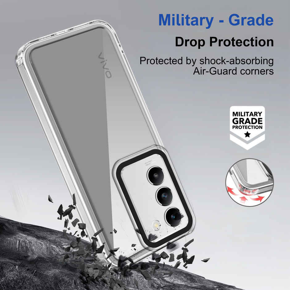 Zapcase Back Cover for Vivo Y200e 5G | Space-Clear