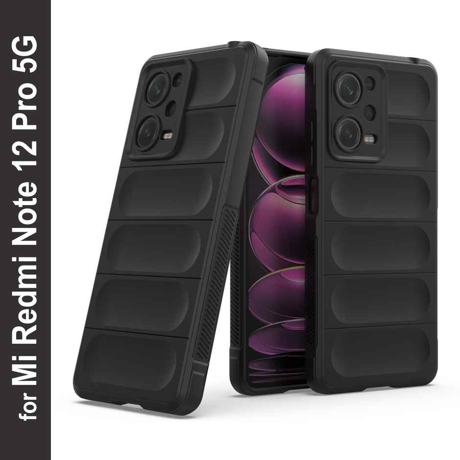 Zapcase Back Cover for Redmi Note 12 Pro 5G | Magic-Black