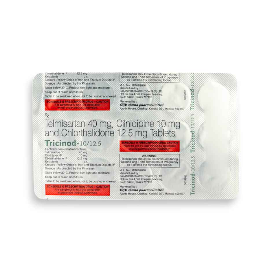 Tricinod-10/12.5 Tablet