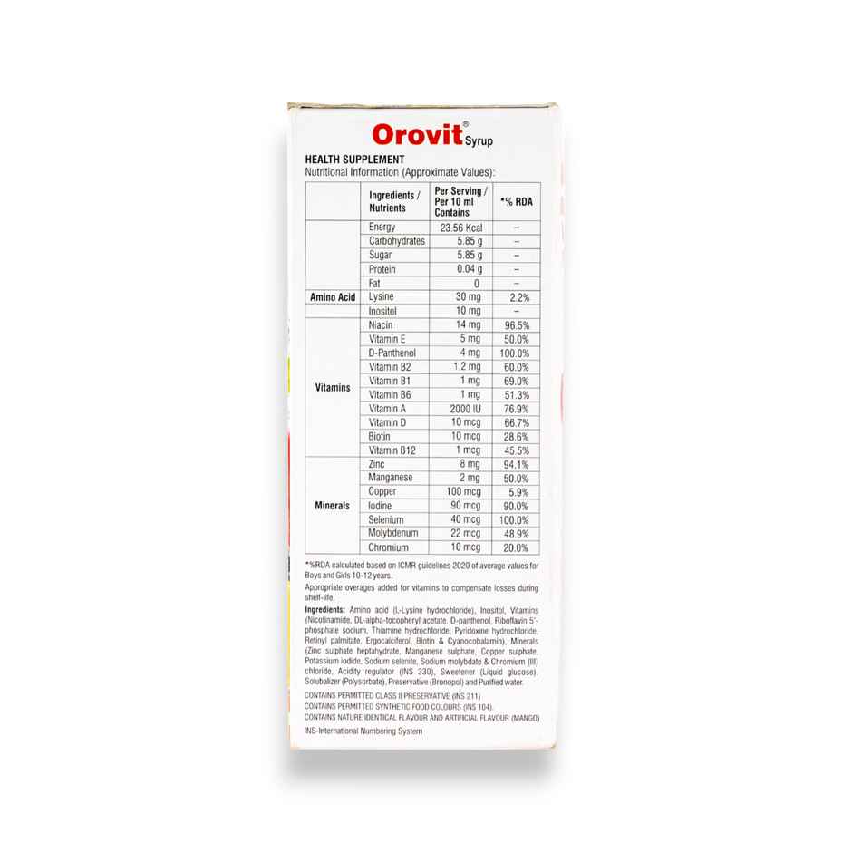 Orovit Syrup 200mL
