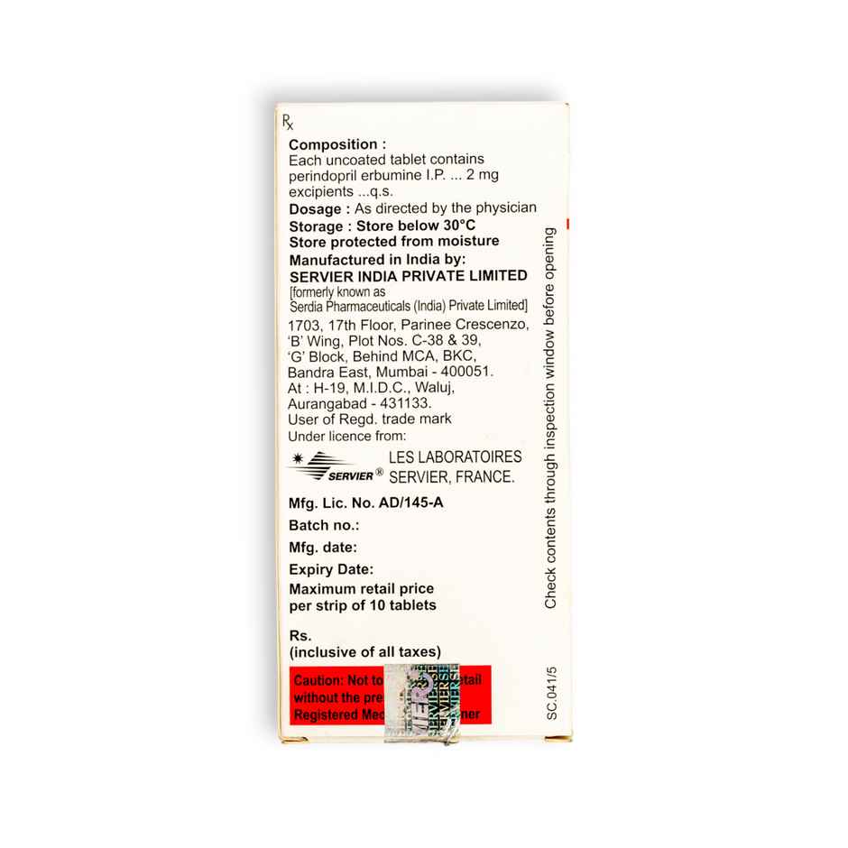 Coversyl 2mg Tablet