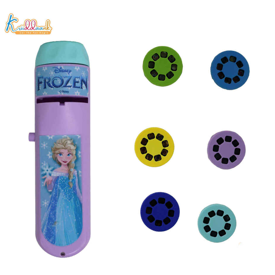 Kriiddaank Disney Frozen Torch Toy 6 Slides Storytelling ABS Material Kids Ages 3+