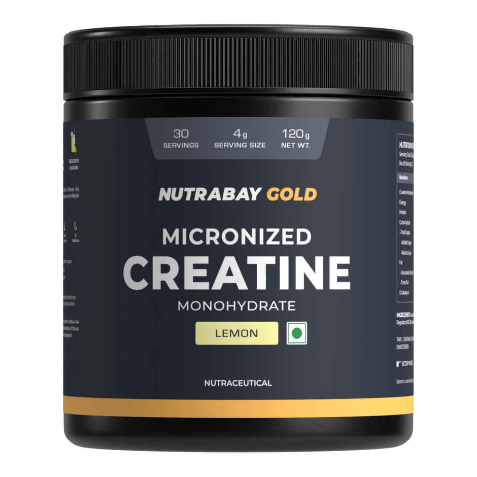 Nutrabay Gold Micronized Creatine Monohydrate Lemon