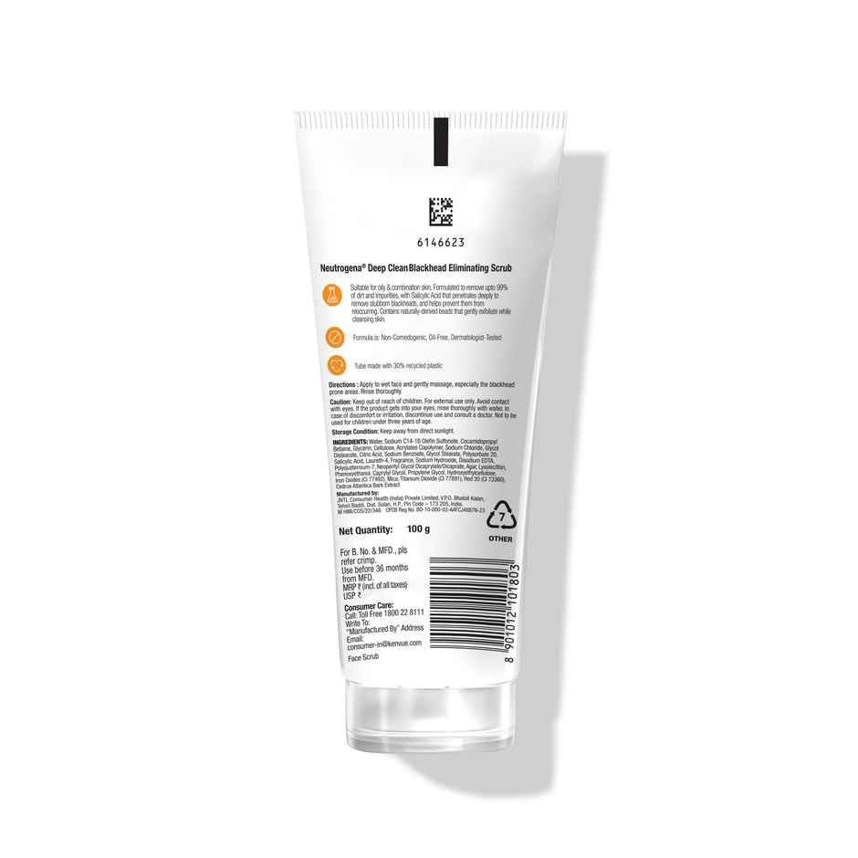 Neutrogena Deep Clean Blackhead Eliminating Daily Scrub