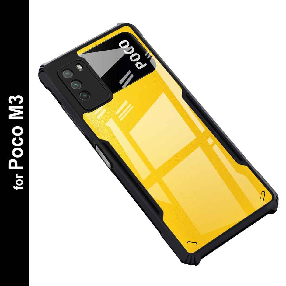 Zapcase Back Cover for Poco M3 | Matte-Black