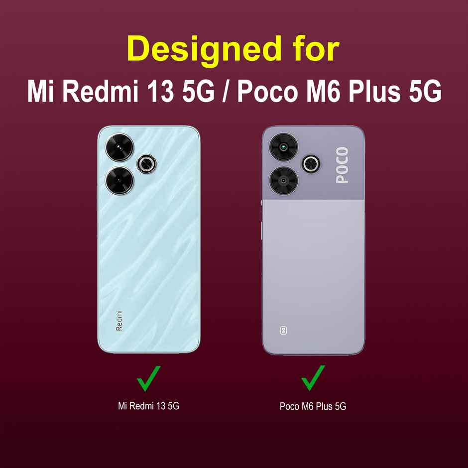 Zapcase Back Cover for Mi Redmi 13 5G | Magic-Plum