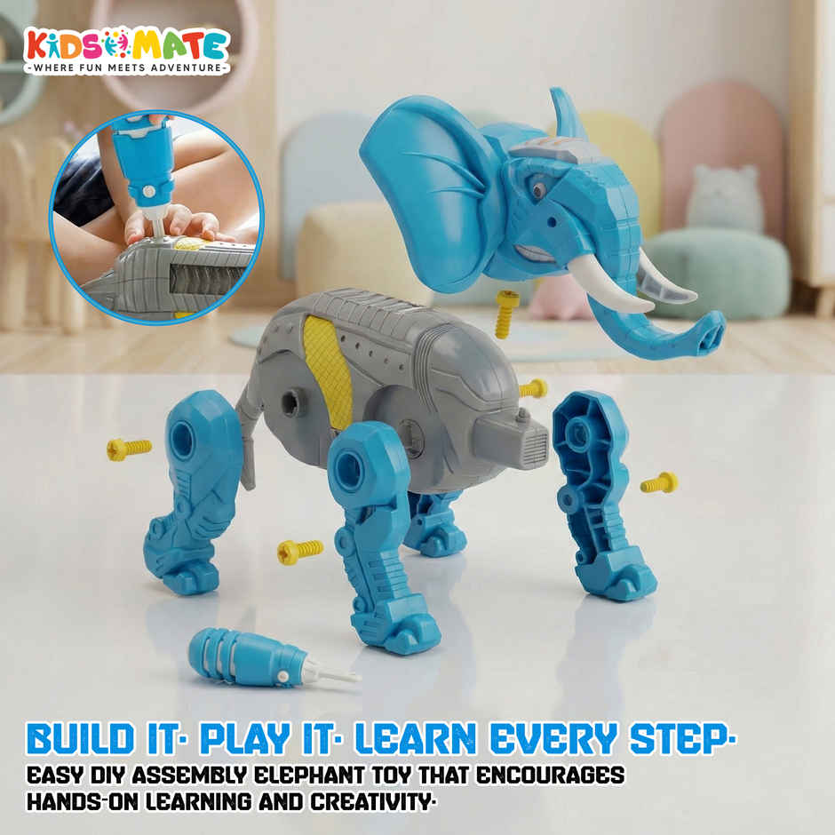 Kidsmate DIY Elephant Robot Toy for Kids Age 3 Years and above