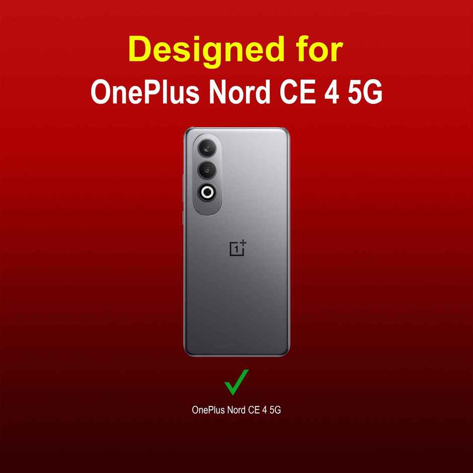 Zapcase Back Cover for OnePlus Nord CE 4 5G | Magic-Red