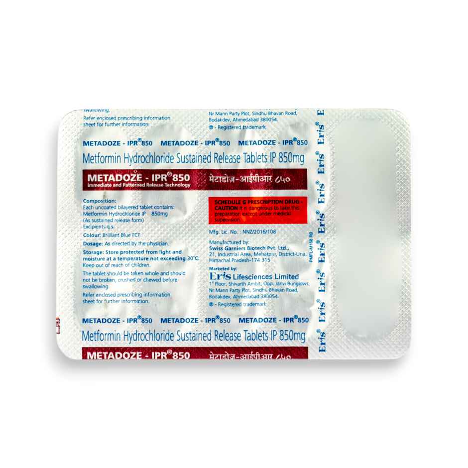 Metadoze-IPR 850 Tablet SR