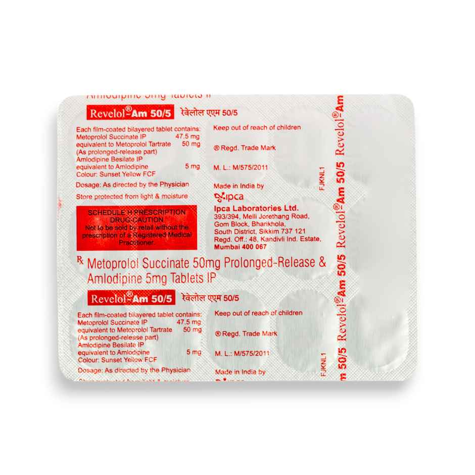 Revelol-Am 50/5 Tablet PR
