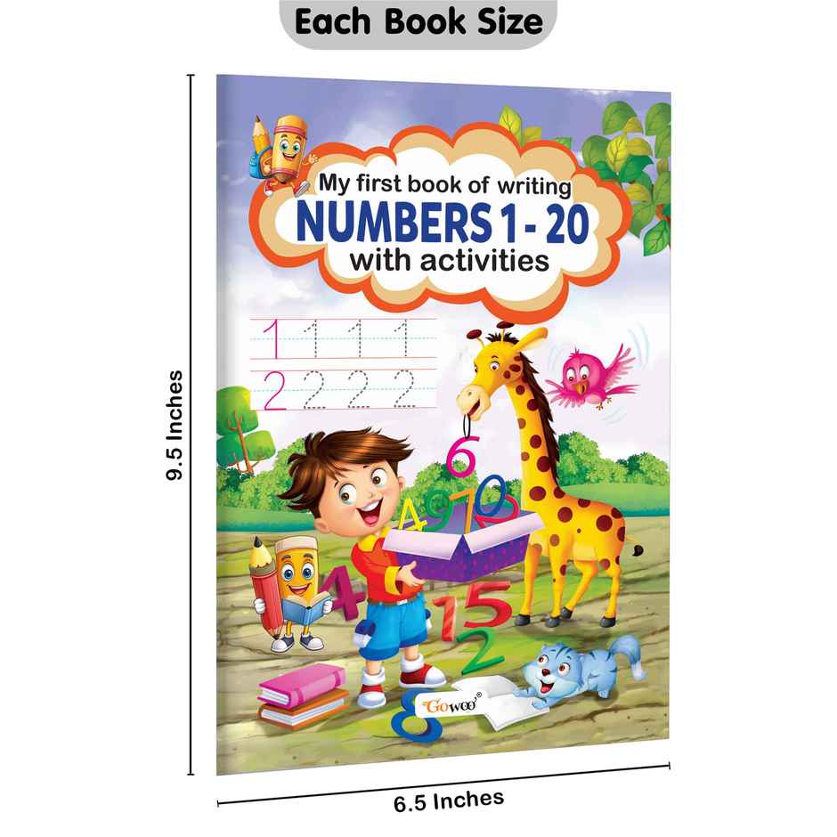 My First Book Of Writing Numbers 1-20 with Activities | Activity Workbook | Writing Practice Book