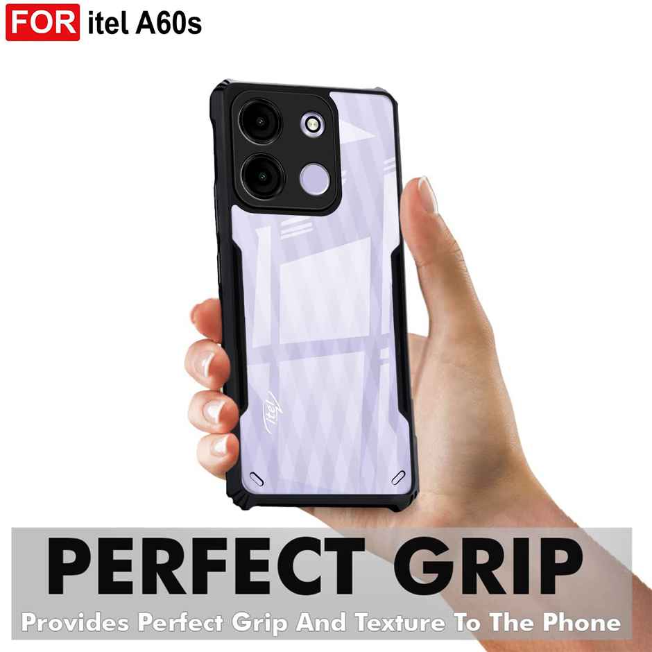 Zapcase Back Cover for itel A60s | Matte-Black