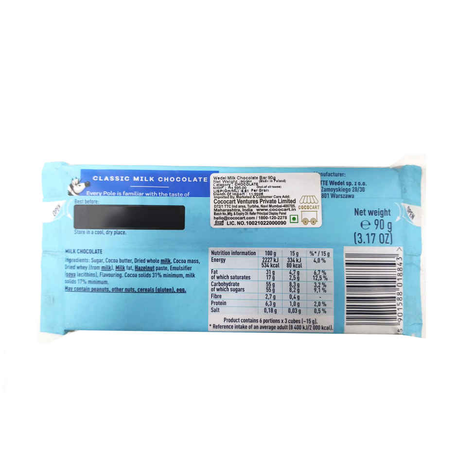 Wedel Milk Classic Chocolate Bar