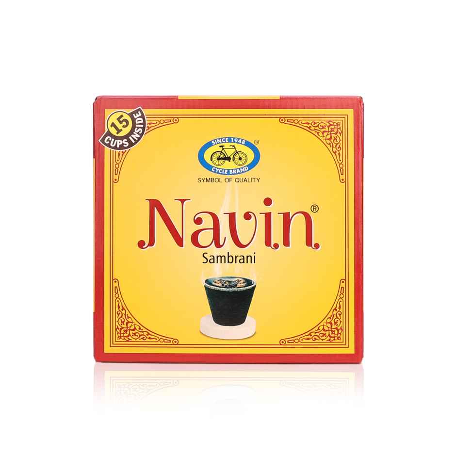 Pure Navin Sambrani Dhoop Cups For Pooja | 15 Cups | Cycle