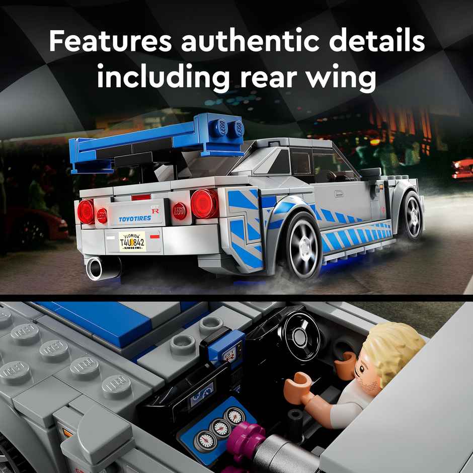 Lego Speed Champions Car 2 Fast 2 Furious Nissan Skyline Gt-R (R34)
