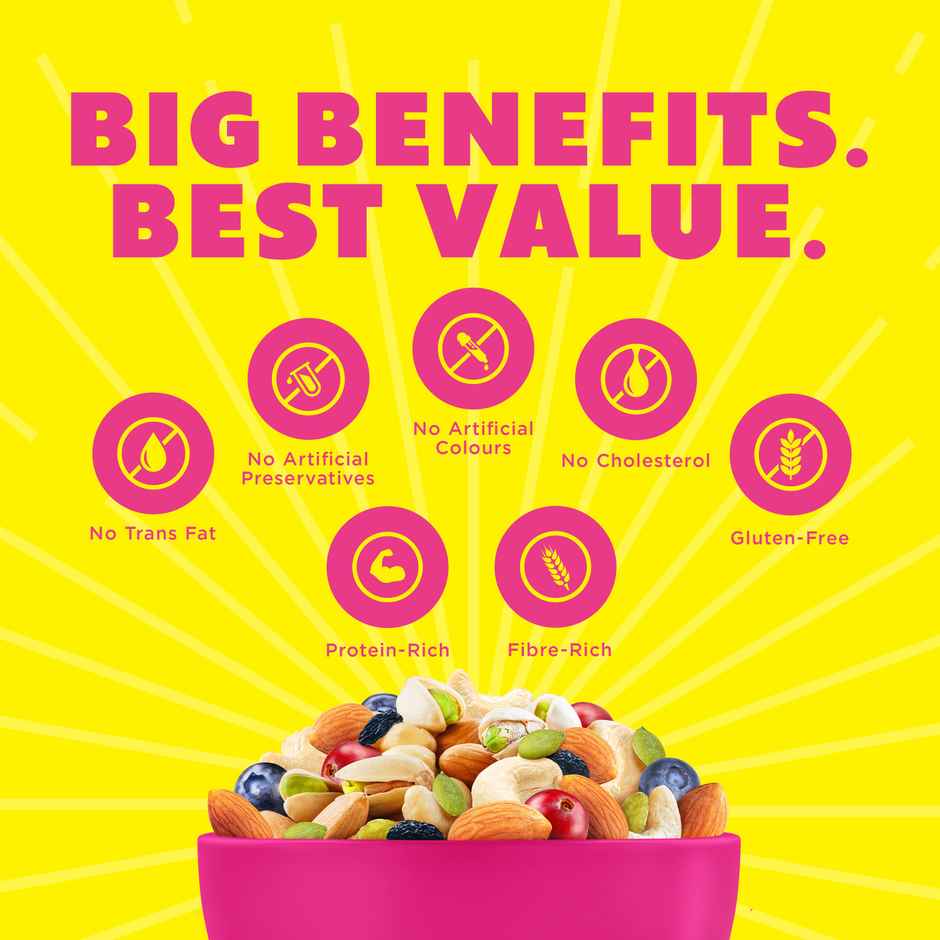 Yogabar Trail Mix - Daily Health Mix, Healthy Trail Mix With Dry Fruits