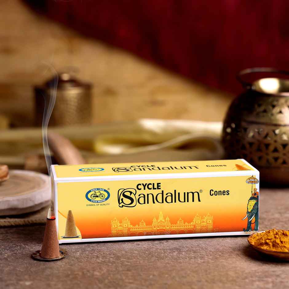 Pure Sandalum Charcoal-Free And Bambooless Incense Cones | 64N | Cycle Combo