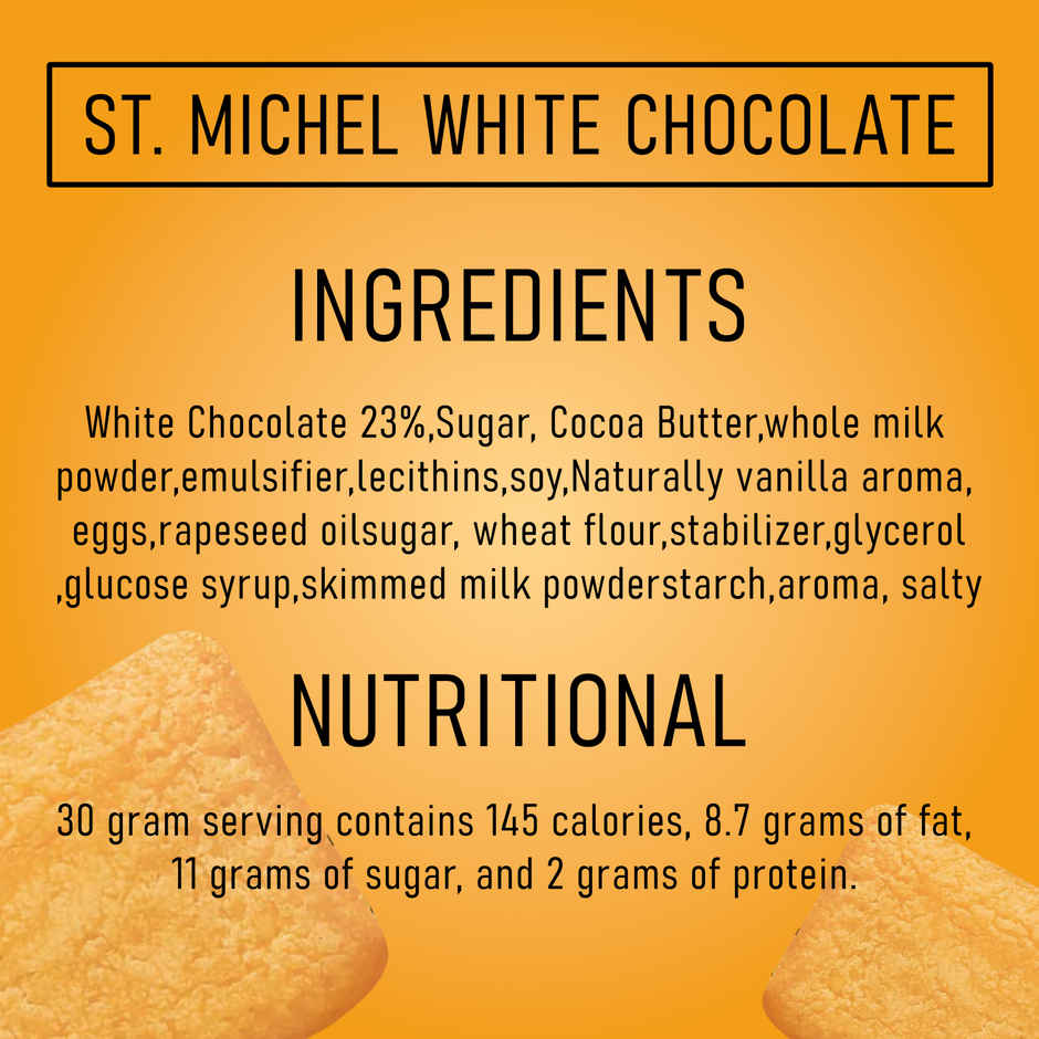 St Michel White Chocolate Brownies