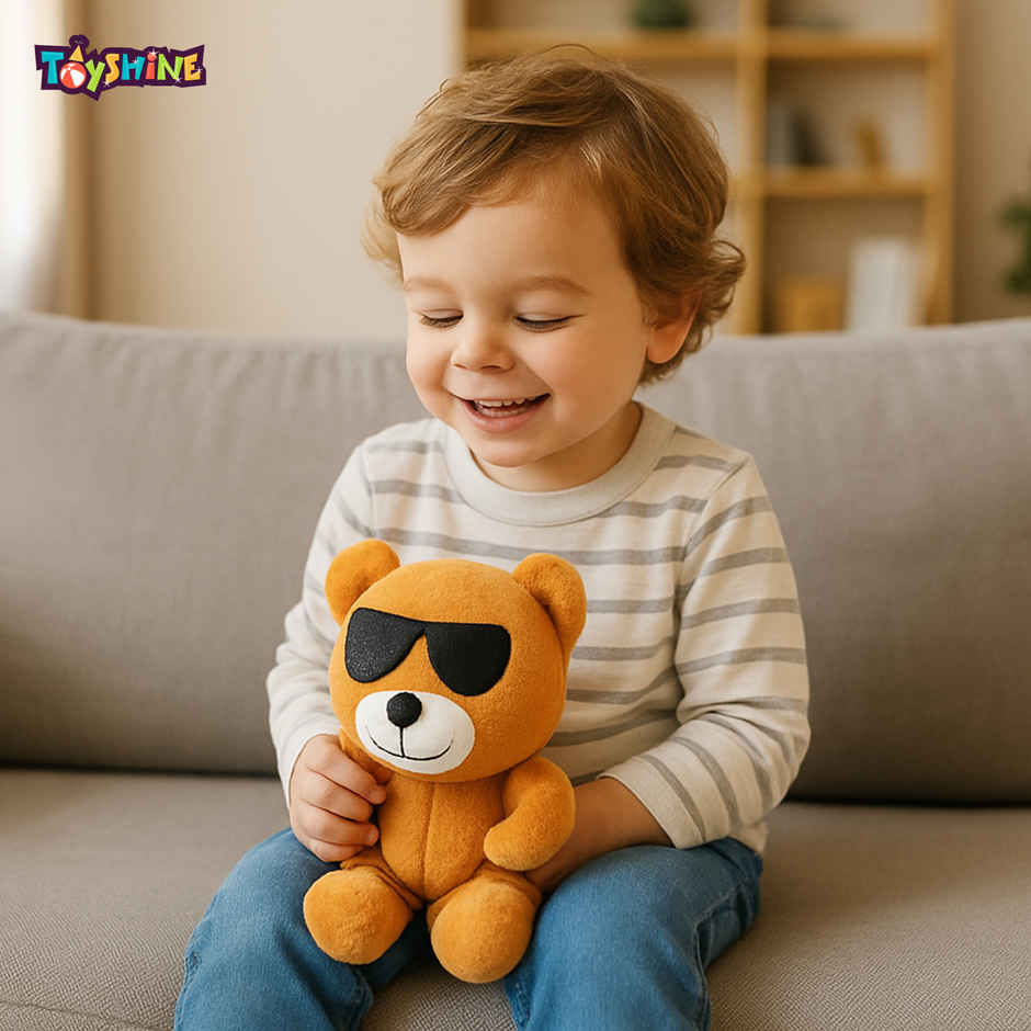 Spanker Cool Teddy Soft Toy with Sunglasses Cute Plush Bear for Kids | 21 cm