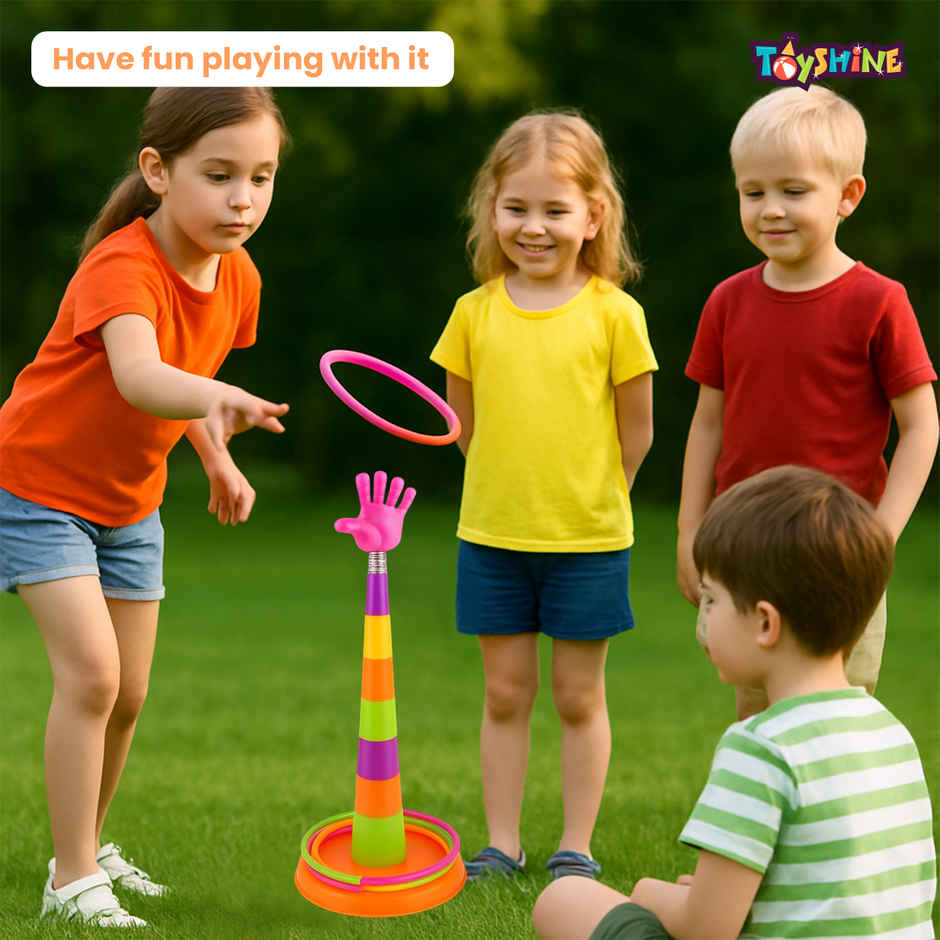 Toyshine Twoinone Ring Toss & Shape Sorter Game