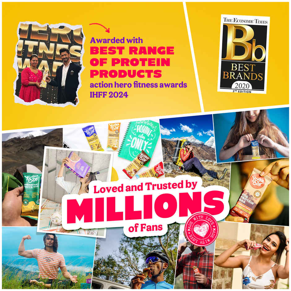 Yoga Bar Protein Wafer Strawberry Pop | 0% Maida Combo