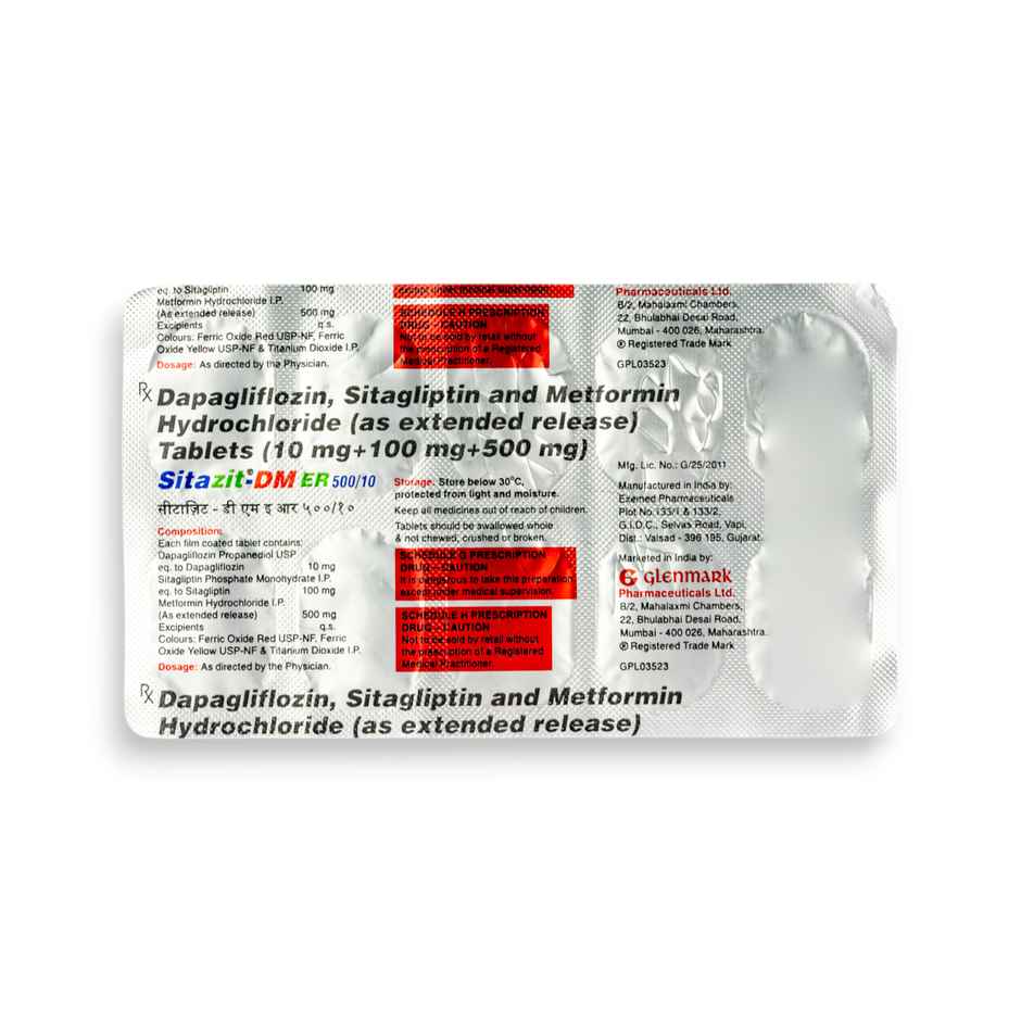 Sitazit-DM ER 500/10 Tablet