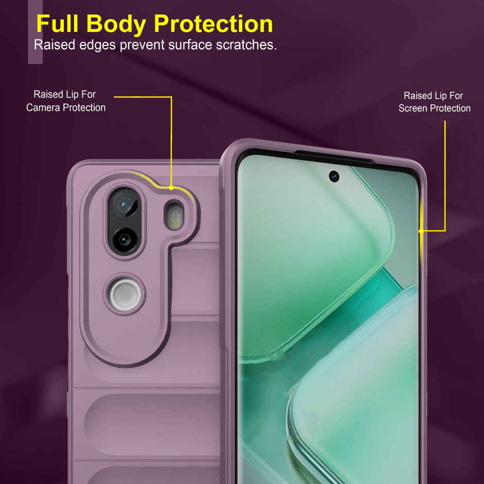 Zapcase Back Cover for Vivo V40e 5G | Magic-Lavender