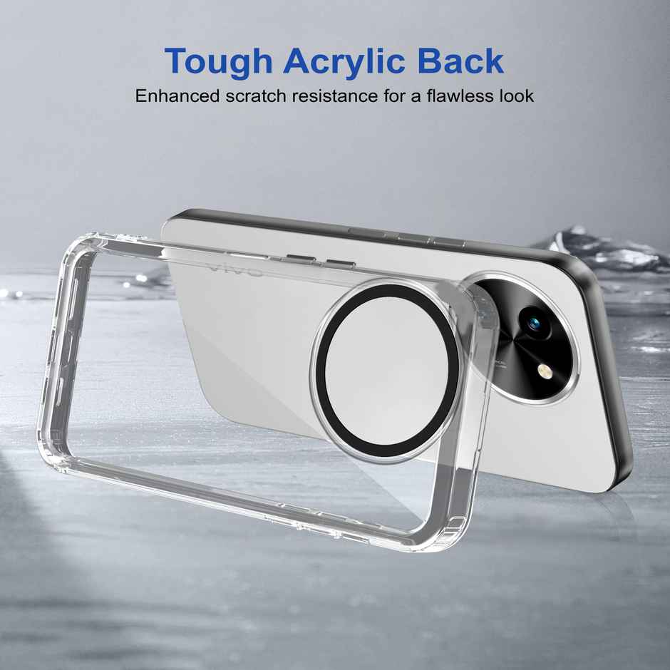 Zapcase Back Cover for Vivo T3x 5G | Space-Clear
