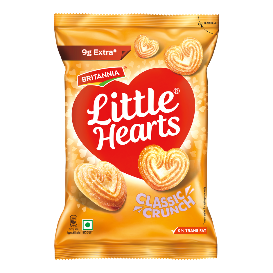 Britannia Little Hearts Classic Crunch Biscuits Combo